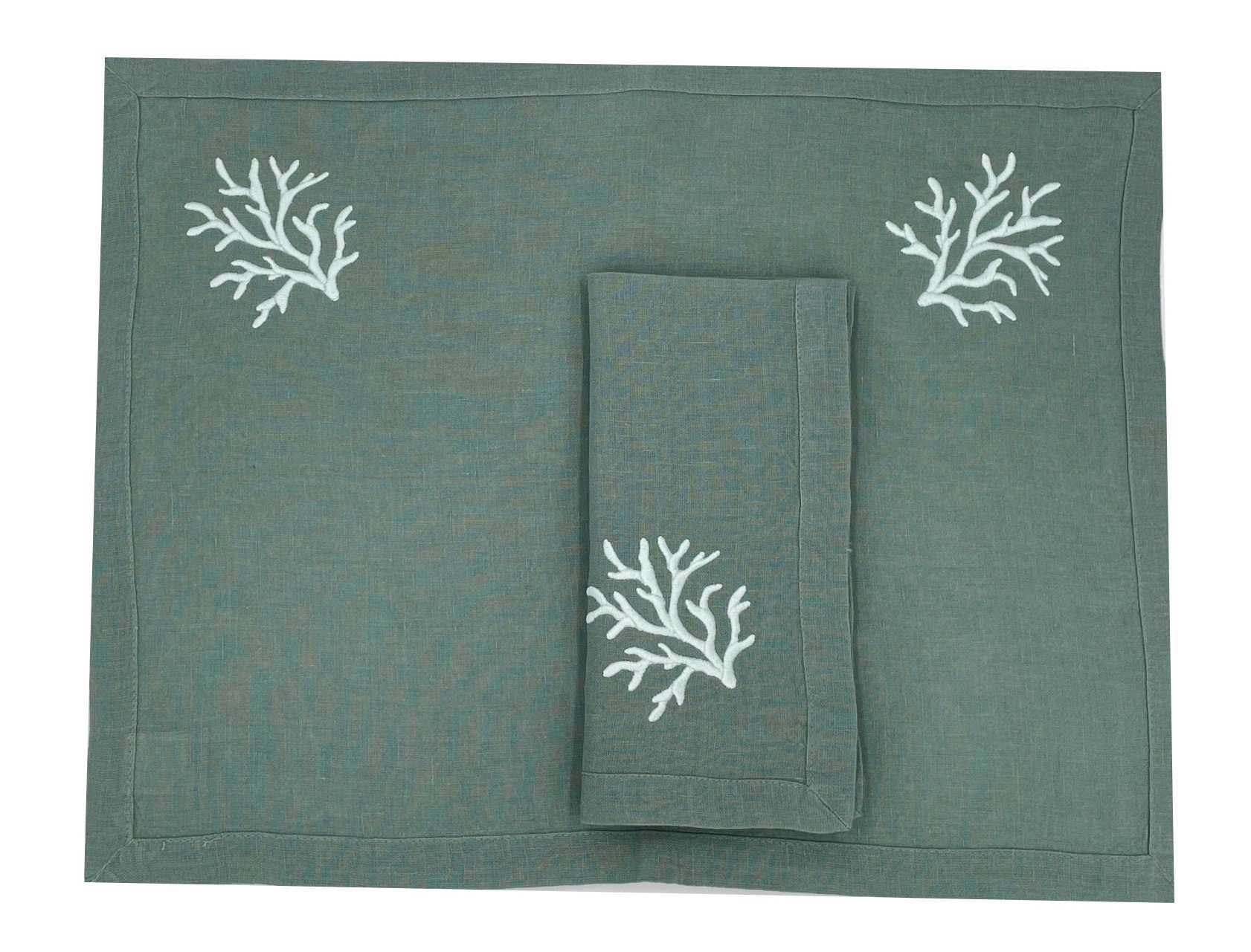 "Coraux" placemat and napkin