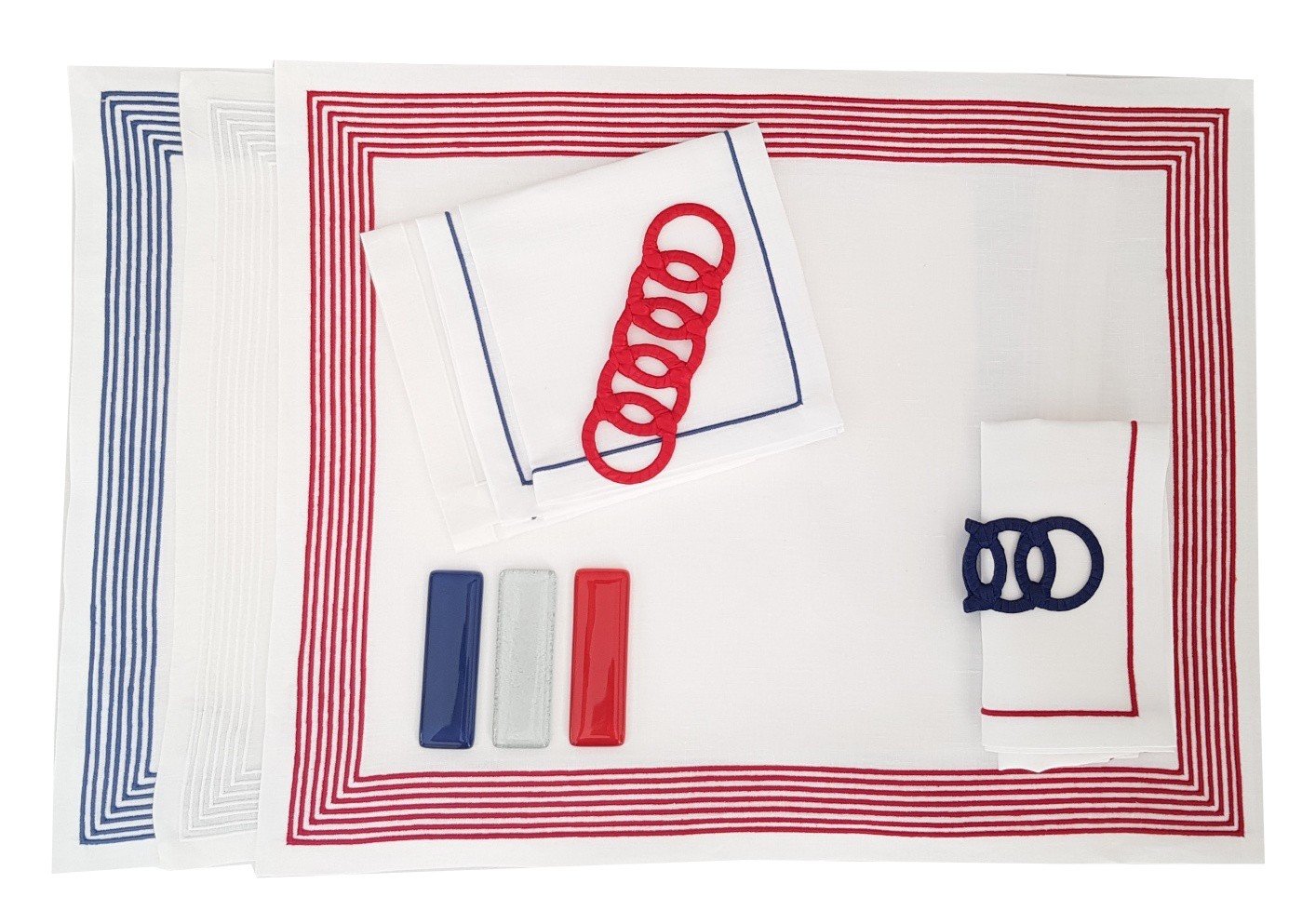 Set AMBASSADE bleu blanc rouge