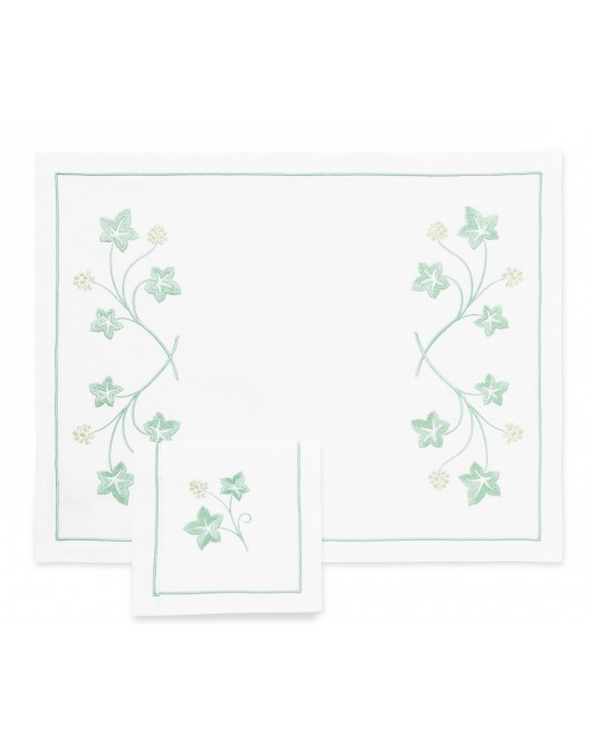 "Jardin Botanique" placemat and napkin