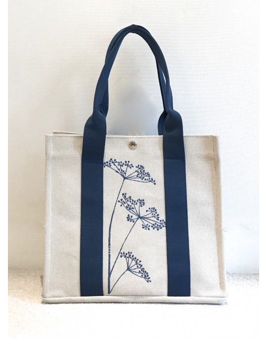 Embroidered  "Ombelles" tote bag
