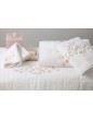 FLEURS DE POMMIER embroidered bath towels (pink - white)