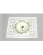 CARRE MAGIQUE VERT placemats and VERDURES plate (RAYNAUD) (exists in tablecloth)