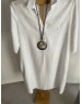 Robe brodée "Libellules" manches courtes