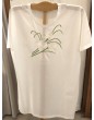 "Arums" embroidered night t-shirt