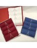 "Eiffel métal" embroidered cocktail napkin