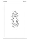 "Lys et chardons" tablecloth pattern