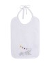Elephants embroidered  bib
