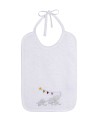 Elephants embroidered  bib