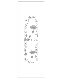 "Coquillages et Poissons" table runner pattern