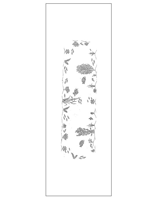 "Coquillages et Poissons" table runner pattern