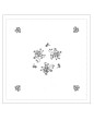 "Violettes" tea tablecloth pattern