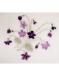 "Violettes" tea tablecloth pattern