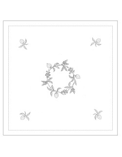 "Citrons" tea tablecloth pattern