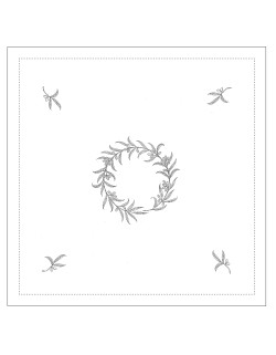 "Olives" tea tablecloth pattern