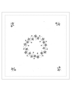 "Lierre grimpant" tea tablecloth pattern