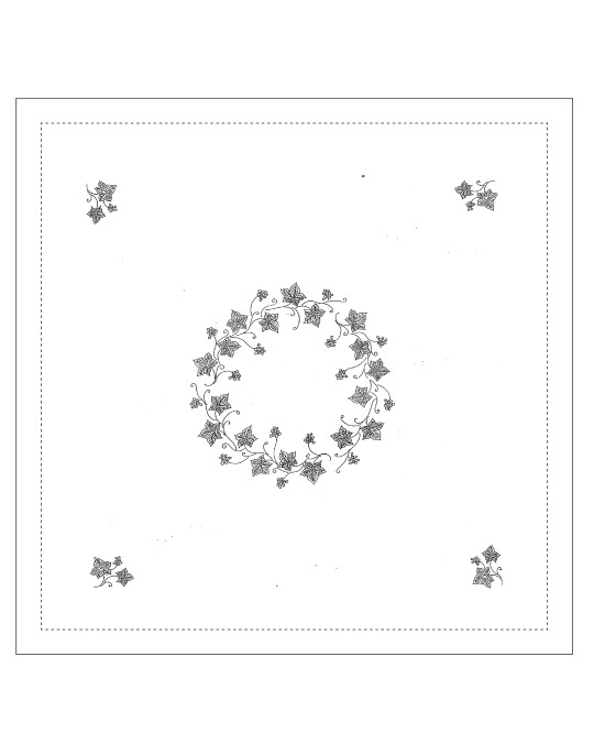 "Lierre grimpant" tea tablecloth pattern
