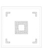 "Frise Grecque" tea tablecloth pattern