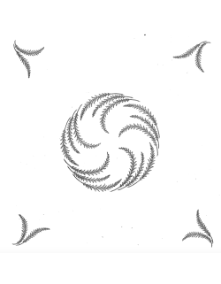 "Tamaris" tea tablecloth pattern