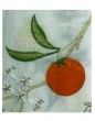 "Oranges" tea tablecloth pattern