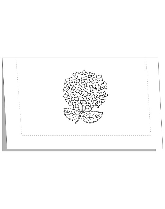 "Hortensia" pouch pattern