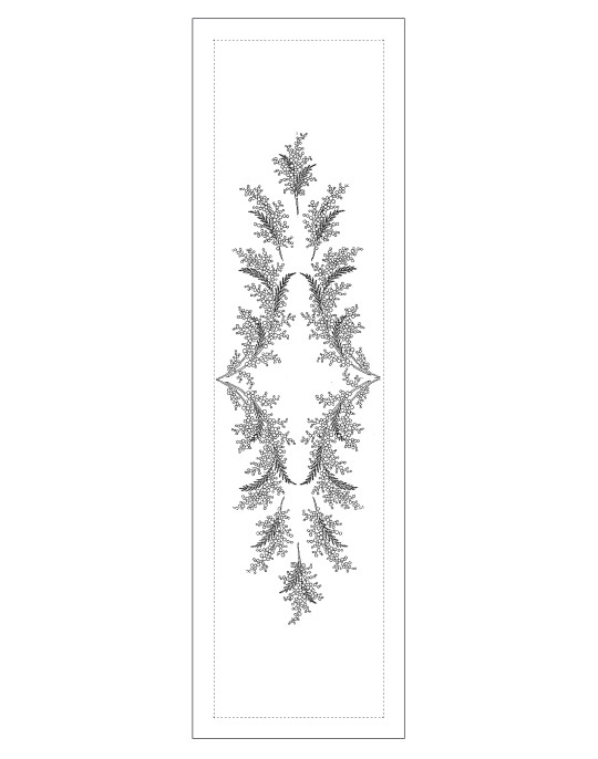 "Mimosa" table runner pattern