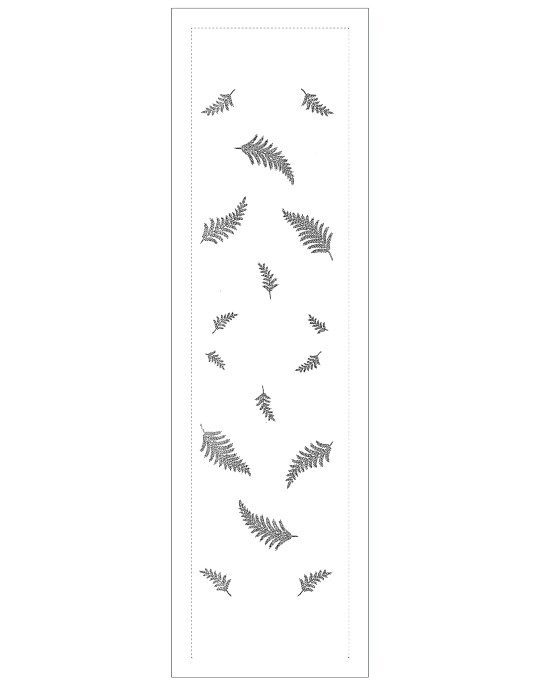"Fougère" table runner pattern