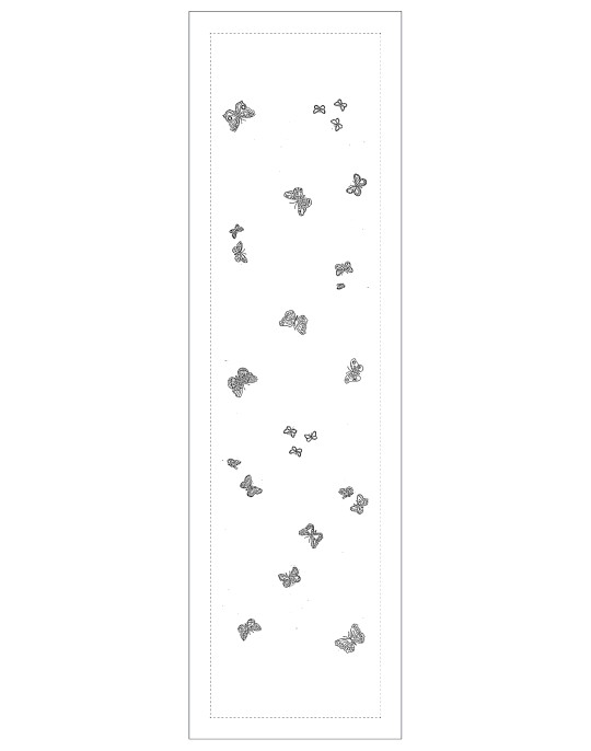 "Jardin Imaginaire" table runner pattern