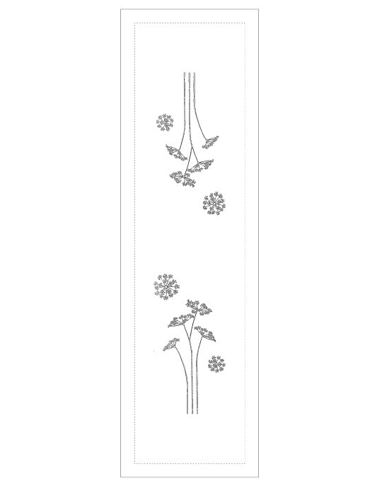 "Ombelles" table runner pattern