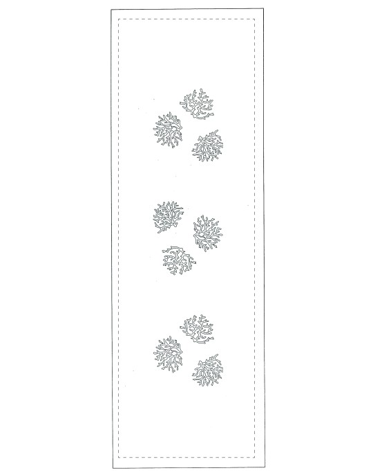 "Coraux"  table runner pattern