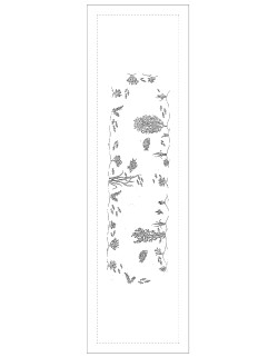 "Coquillages et Poissons" table runner pattern