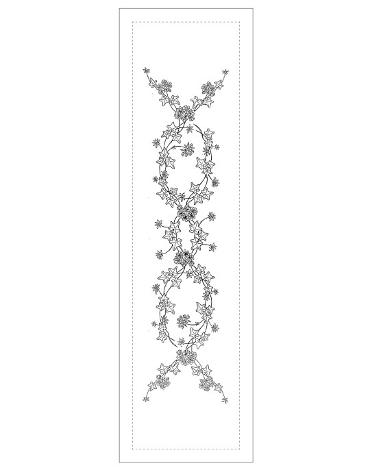 "Geranium" table runner pattern