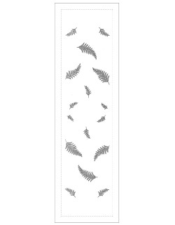 "Fougère" table runner pattern