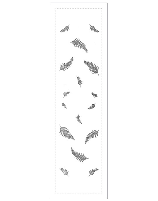 "Fougère" table runner pattern