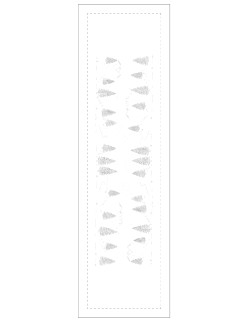 "Argentière" table runner pattern