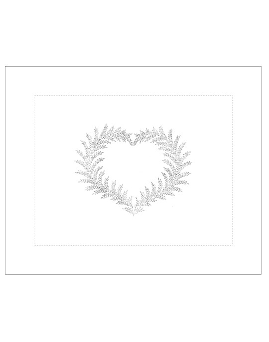 "Coeur de Fougere" pillow case pattern