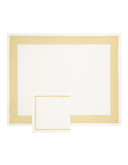 "Ambassade" gold and silver version - placemat and napkin