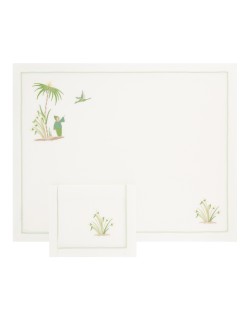 "Si Kiang"  placemat and napkin