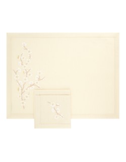 "Madame Butterfly" placemat and napkin