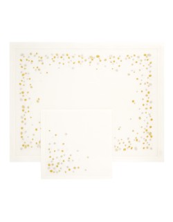 Set de table et serviette  "Stones" - brodés main