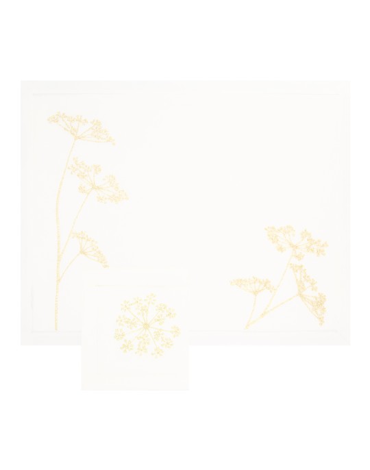 "Ombelles" placemat and napkin