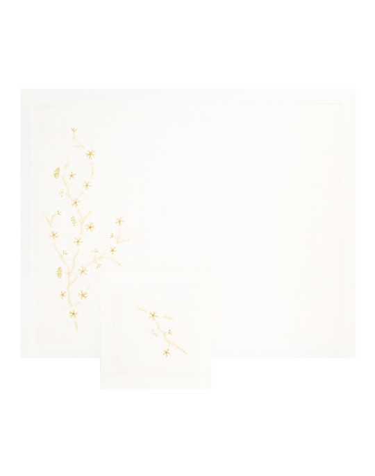 "Madame Butterfly" placemat and napkin