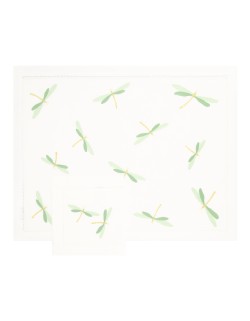 Set de table et serviette "Libellules"