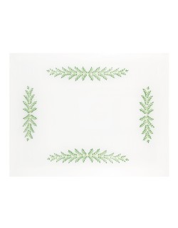 "Fougères Directoire" embroidered tray