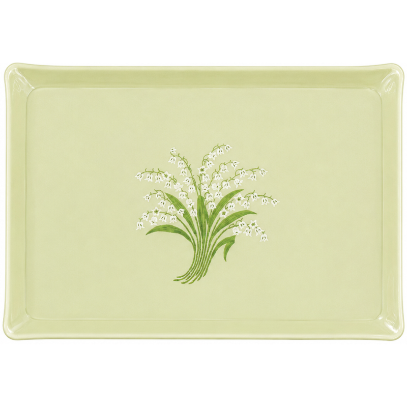 Plateau brodé "Muguet" - Noël Paris