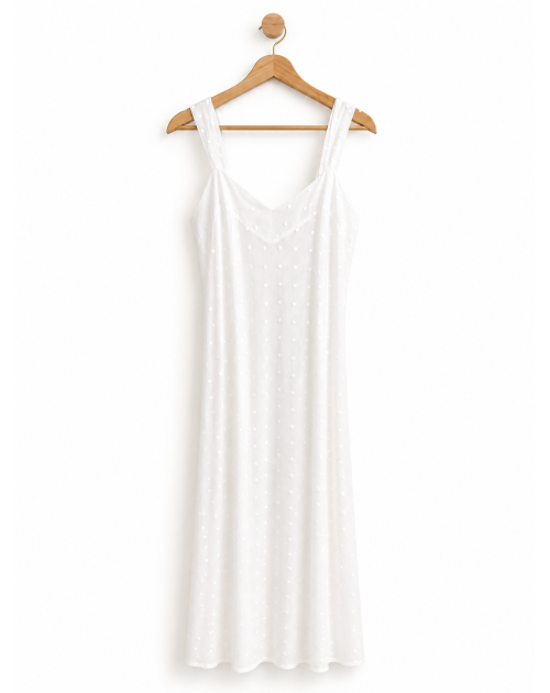 "Flocons" nightgown (with suspenders) - Noël Paris