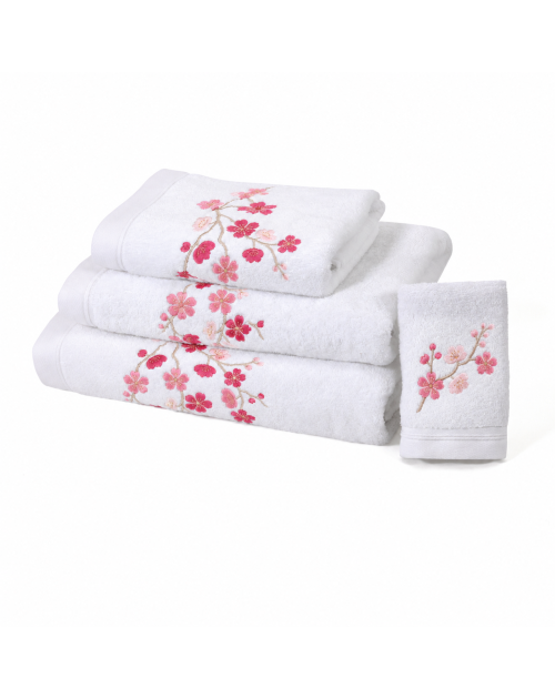 "Fleurs de pommier" bath towels - Noël Paris