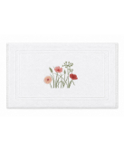 Tapis de bain brodé "Prairie Fleurie" - Noël Paris