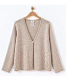 Beige Cashmere Bed Jacket – 100% Cashmere