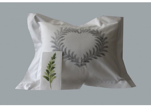 "Coeur de Fougere" pillow case pattern