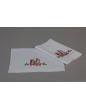 "Houx Noël" embroidered guest towels